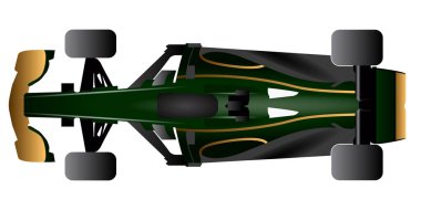 İzole yarış araba simgesi