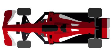 İzole yarış araba simgesi