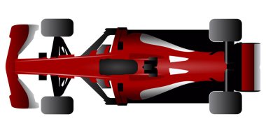 İzole yarış araba simgesi