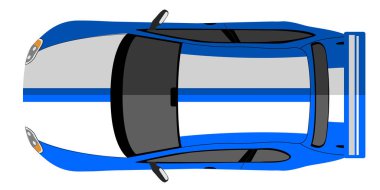 İzole yarış araba simgesi