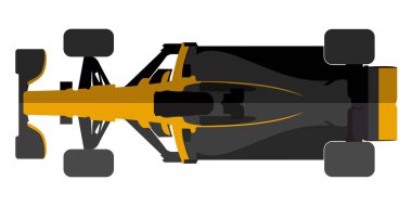 İzole yarış araba simgesi