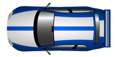 İzole yarış araba simgesi