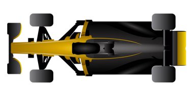İzole yarış araba simgesi