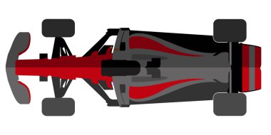 İzole yarış araba simgesi