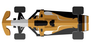 İzole yarış araba simgesi