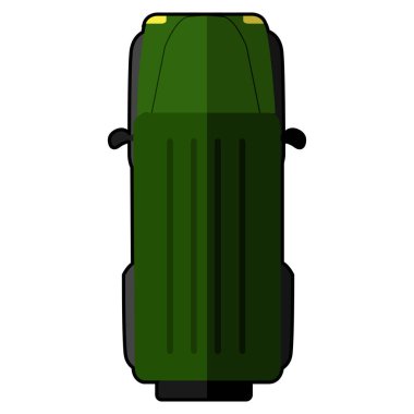 Bir araba Üstten Görünüm