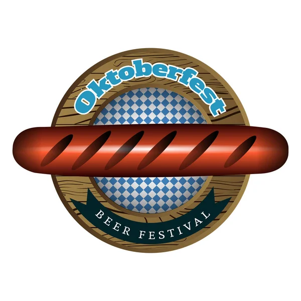 Oktoberfest grafik tasarım — Stok Vektör