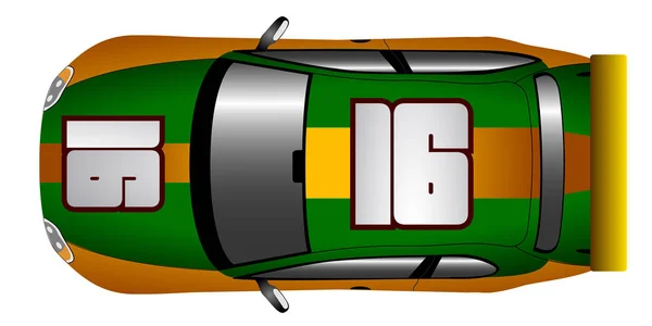 Isolé icône de voiture de course — Image vectorielle