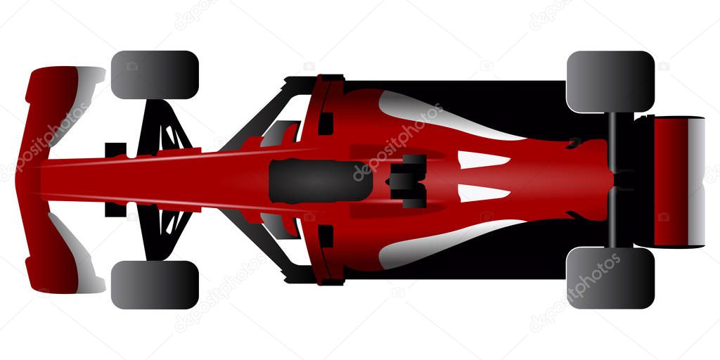 Isolated racing car icon