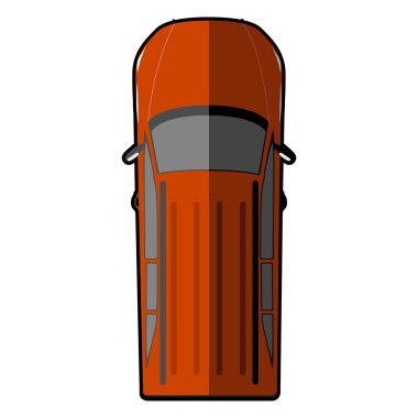 Bir araba Üstten Görünüm