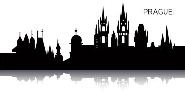 Prag şehrinin manzarası