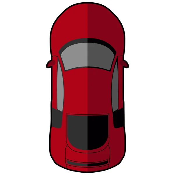 Vista superior de un coche — Vector de stock