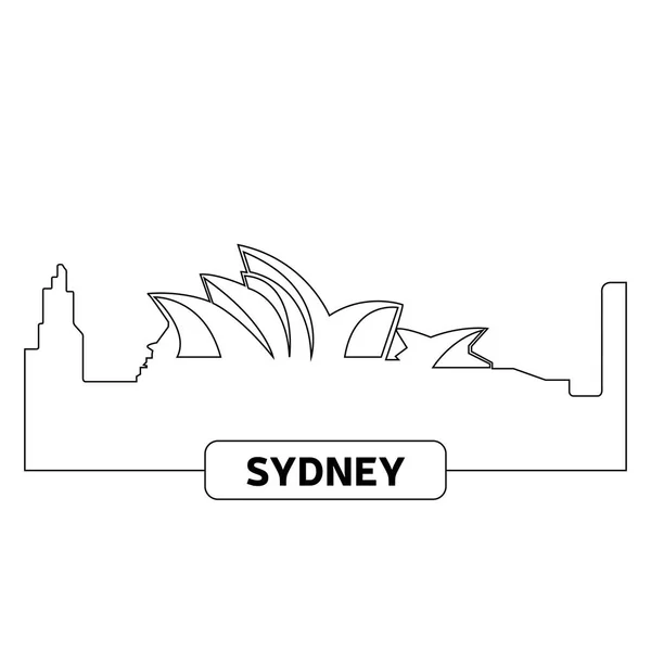 Paysage urbain de Sydney — Image vectorielle