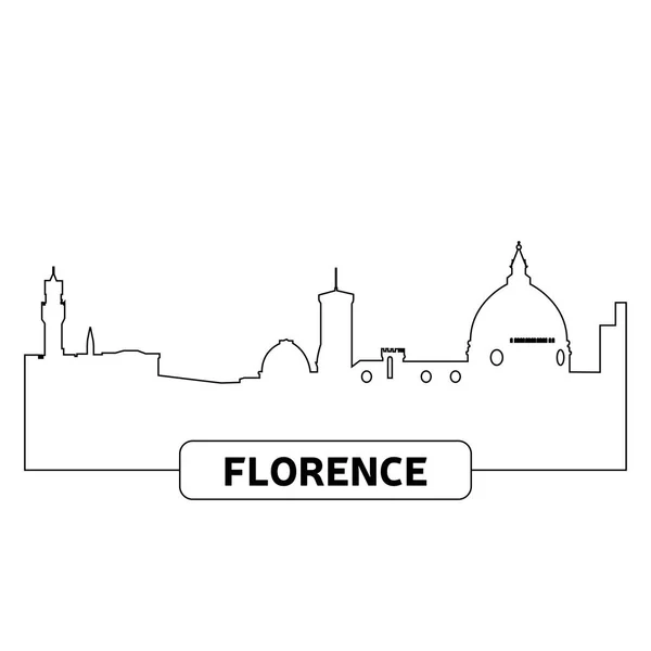 Paysage urbain de florence — Image vectorielle