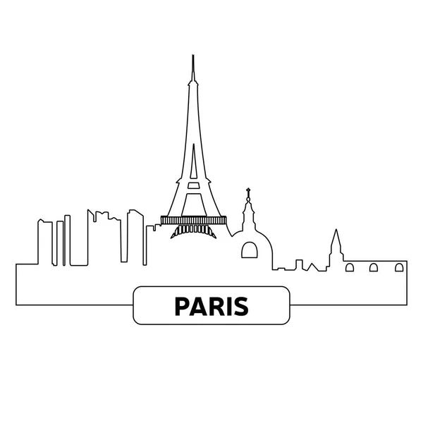 Paisaje urbano de París — Vector de stock
