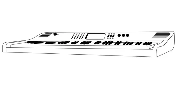 Isolierte Umrisse der Tastatur — Stockvektor