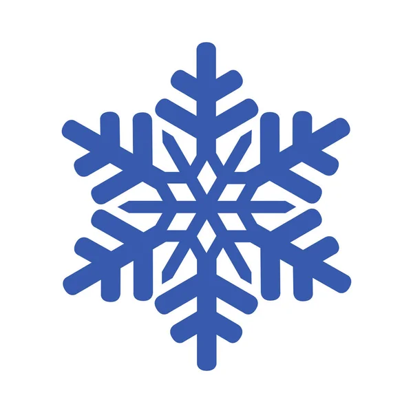 Icono de copo de nieve azul — Archivo Imágenes Vectoriales