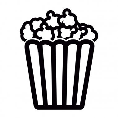 İzole sinema patlamış mısır