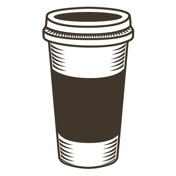 Esbozo de café aislado — Vector de stock