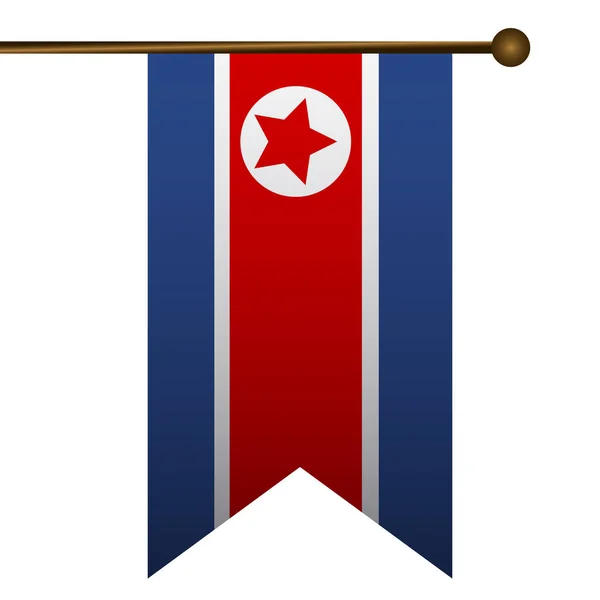 Icône de drapeau isolé — Image vectorielle