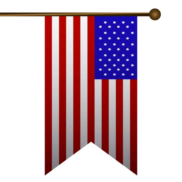 Ikona izolované vlajky — Stockový vektor
