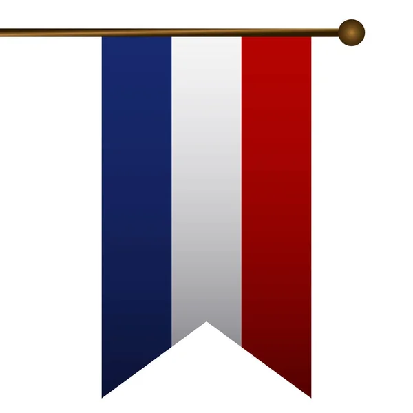 Icono de bandera aislada — Vector de stock