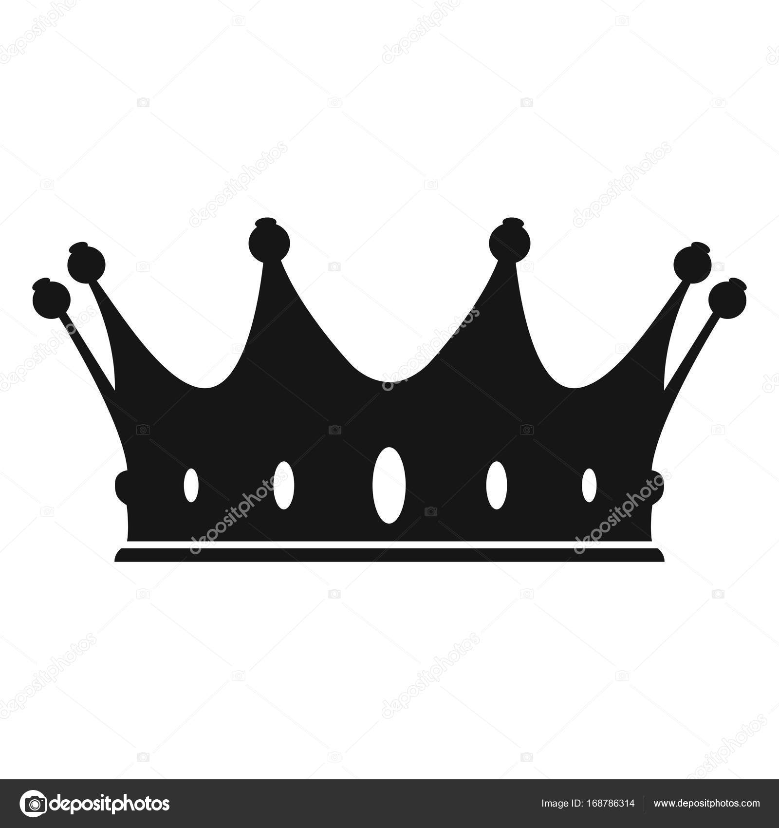 Download Corona silueta | Silueta de corona aislado — Vector de ...
