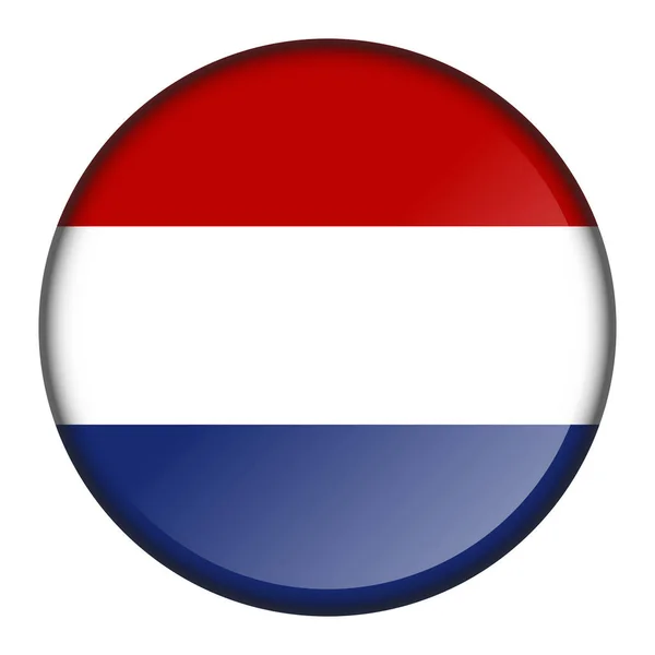 Bouton de drapeau isolé — Image vectorielle