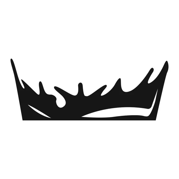 Isolerade crown siluett — Stock vektor