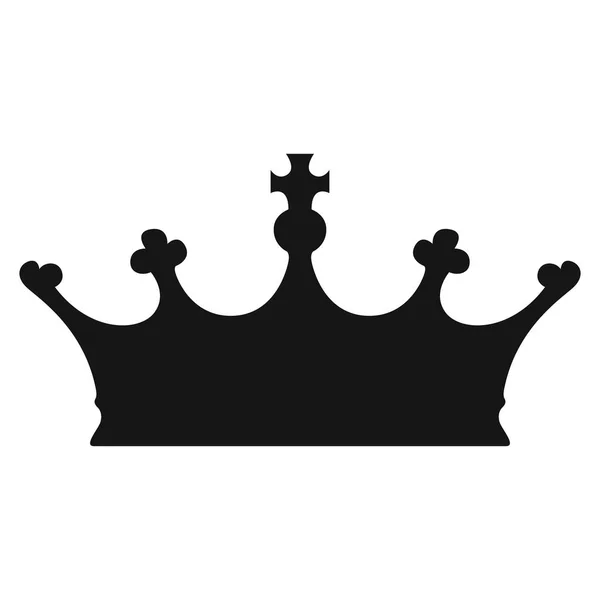 Изолированный силуэт короны — стоковый вектор
