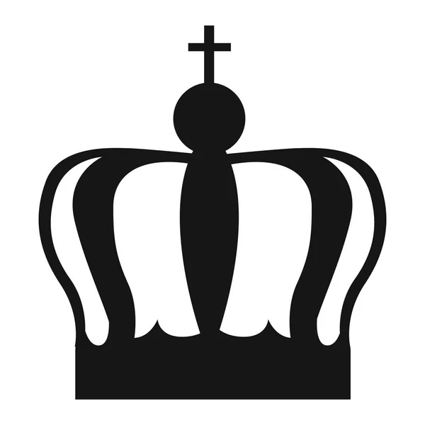 Ізольована корони силует — стоковий вектор