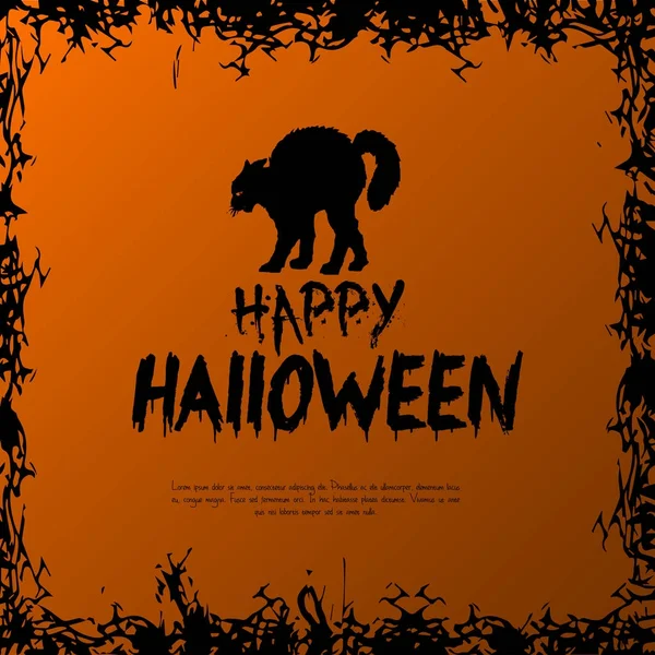 Tarjeta de halloween de colores — Vector de stock