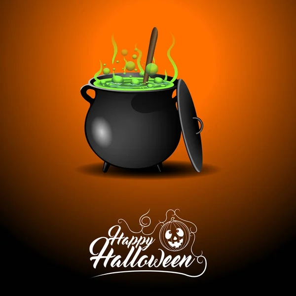 Tarjeta de halloween de colores — Vector de stock