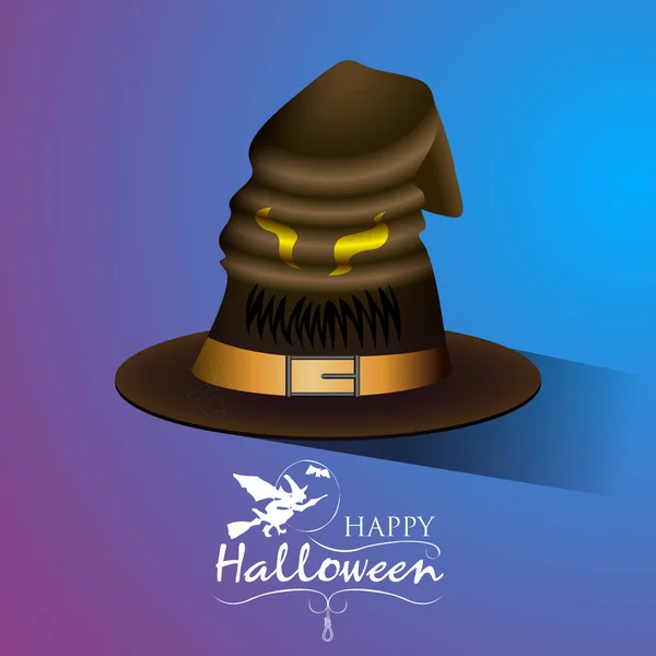 Tarjeta de halloween de colores — Vector de stock