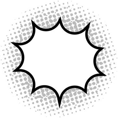 Komik izole kabarcık sohbet