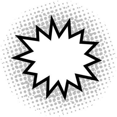 Komik izole kabarcık sohbet