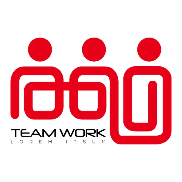 Isolated teamwork logo — Stock Vector