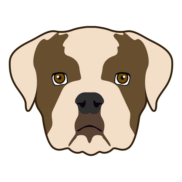 Hondengezicht Ikoon — Stockvector