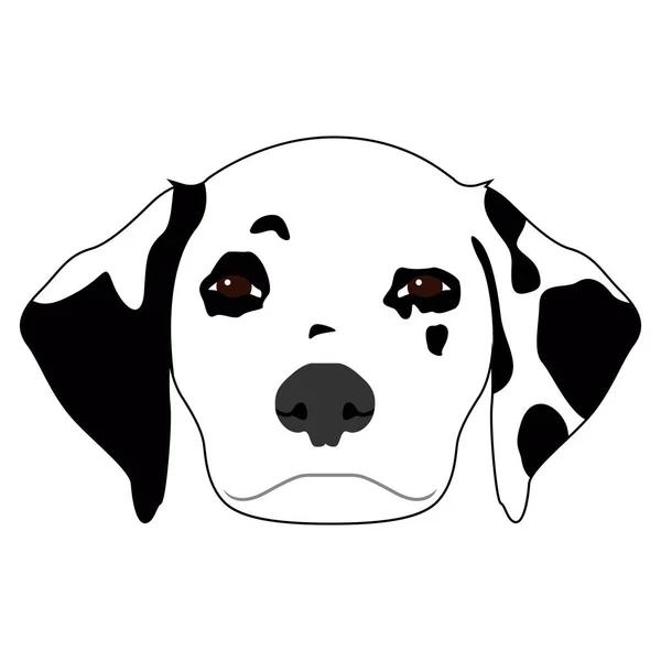 Icono cara de perro — Vector de stock