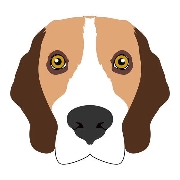 Ícone de cara de cão —  Vetores de Stock
