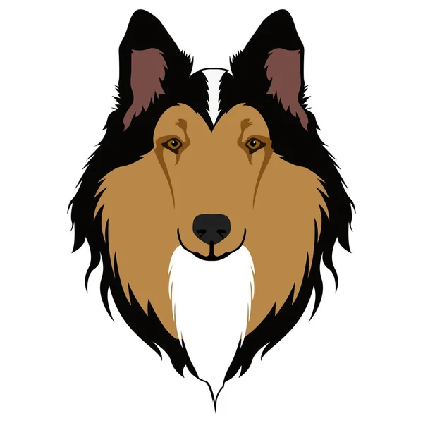 Icône visage de chien — Image vectorielle