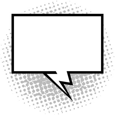 Komik izole kabarcık sohbet