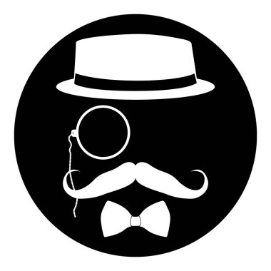 İzole hipster damgası