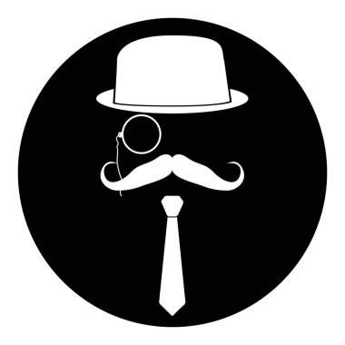 İzole hipster damgası