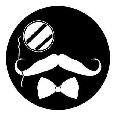 İzole hipster damgası