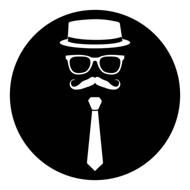 Hipster simgesi damgası