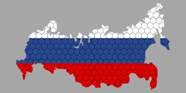 Pays avec drapeau texturé — Image vectorielle
