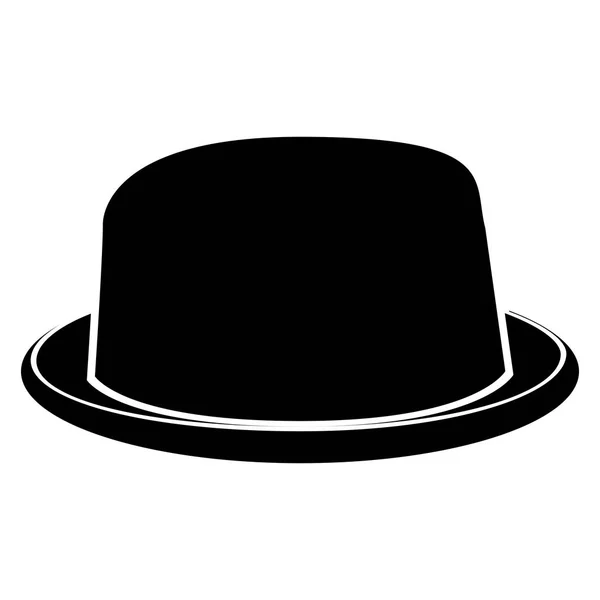 Silueta sombrero Hipster — Vector de stock