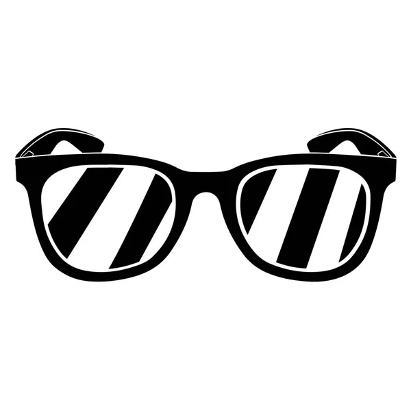 Silueta gafas Hipster — Archivo Imágenes Vectoriales