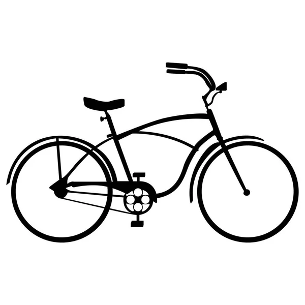 Bicicleta hipster aislada — Vector de stock